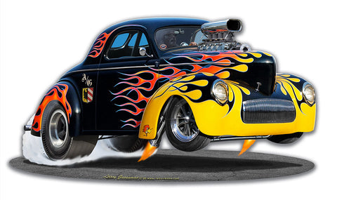 1940 Wild Willy's Metal Sign