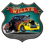 1940 Willy's Shield Metal Sign