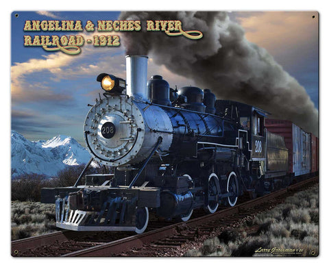 A&NR Train Metal Sign