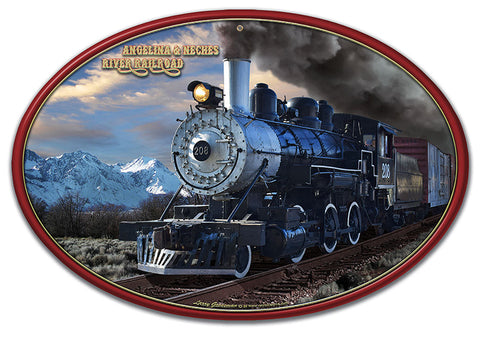 A&NR Train Metal Sign