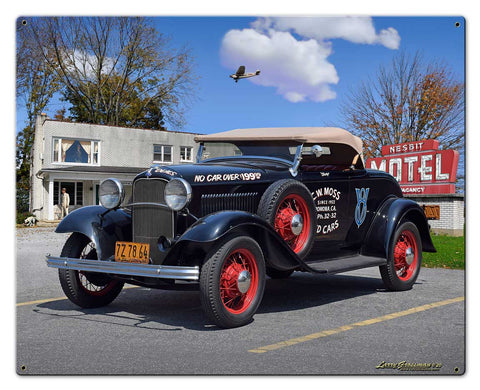 1932 Roadster at Jake's Metal Sign