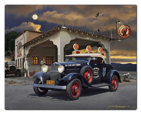 1932 Roadster at Jake's Metal Sign