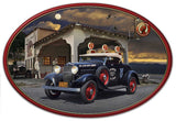 1932 Roadster at Jake's Oval Metal Sign
