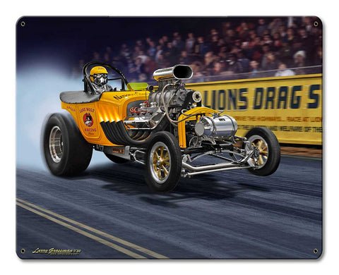 1923 T Bucket Fuel Altered Metal Sign