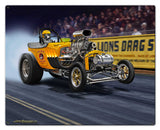 1923 T Bucket Fuel Altered Metal Sign