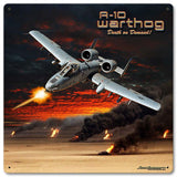 A 10 Warthog Metal Sign
