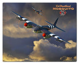 Mosquito WWII Airplane Metal Sign