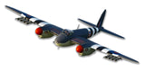 Mosquito WWII Airplane Cut-out Metal Sign