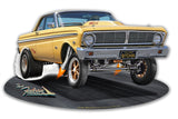 1965 Falcon Gasser Cut out Metal Sign
