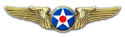 Air Corps Wings Metal Sign