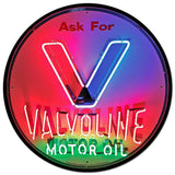 1950's Valvoline Neon Sign Metal Sign