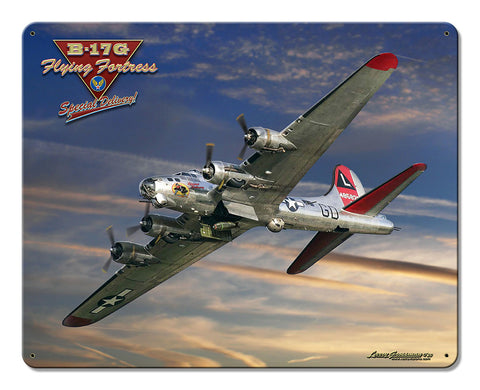 B-17 Special Delivery Metal Sign