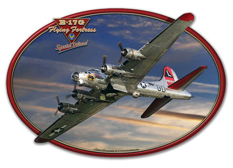 B 17 Special Delivery Metal Sign