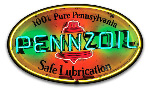 Pennzoil Sign Metal Sign