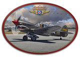 P-40 Warhawk Metal Sign