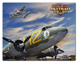 C-47 Skytrain Metal Sign
