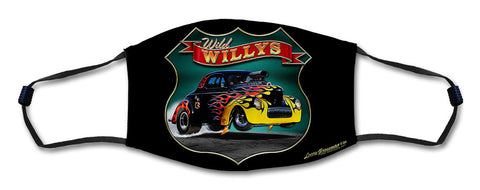 Wild Willy's 2 Face Mask Metal Sign