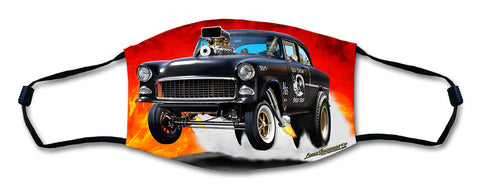55 Chevy Face Mask Metal Sign