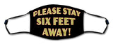Stay Away Face Mask Metal Sign
