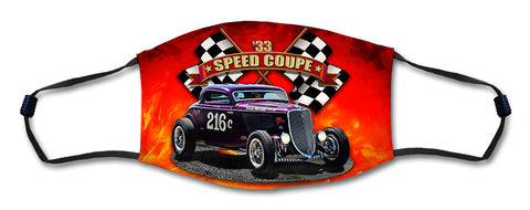 Speed Coupe Face Mask Metal Sign