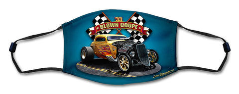 33 Blown Coupe Face Mask Metal Sign