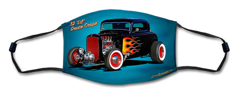 32 Deuce Rod Face Mask Metal Sign