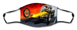 Dragster Face Mask Metal Sign