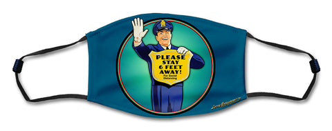 Guard Face Mask 2 Metal Sign