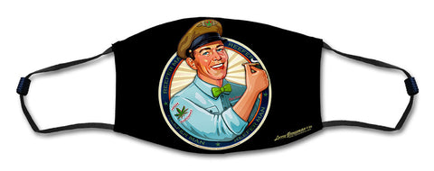 Reefer Man Face Mask Metal Sign