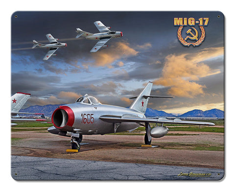 MIG 17 Metal Sign