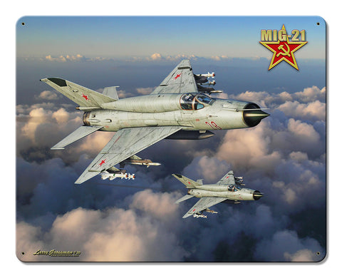 MIG 21 Metal Sign