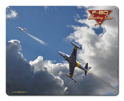 F-80 VS MIG Metal Sign