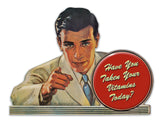 Take Your Vitamins Metal Sign