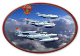F 89 Scorpion Oval Metal Sign