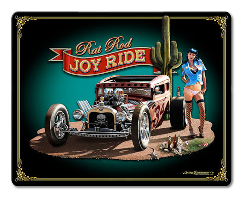 Joy Ride Metal Sign