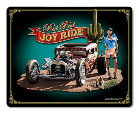 Joy Ride Metal Sign