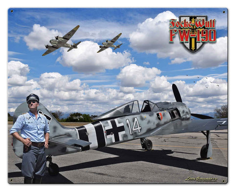 Focke Wulf 190 Metal Sign
