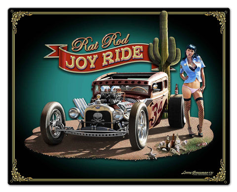 Joy Ride Metal Sign