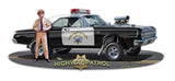 Highway Patrol Cut-out Metal Sign