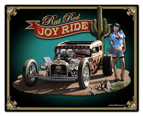 Rat Rod JR Mild Metal Sign