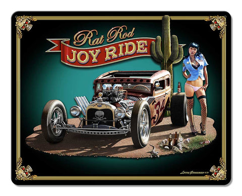 Rat Rod JR Wild Metal Sign