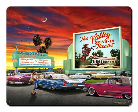 The Valley Drive in Metal Sign
