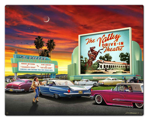 The Valley Drive in Metal Sign