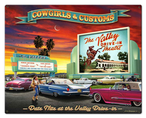 The Valley Drive in 2 Metal Sign