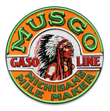 Musgo Gas Metal Sign