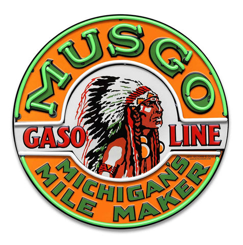 Musgo Gas Metal Sign