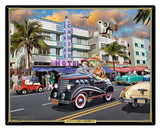 DOG DAZE IN MIAMI Metal Sign