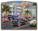 DOG DAZE FRAMED Metal Sign