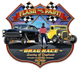 Flash From The Past 16 x 15 Custom Shape Metal Sign