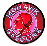 Mohawk Neon Sign 28 x 28 Custom Shape Metal Sign